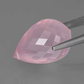 Rose Quartz Gemstone in 23.2 x 15.8 mm Size for Sale, Rose Quartz Stone in Rose Pink Color