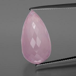 18.89ct Briolette Medium Rose Pink Rose Quartz from South Africa, Dimension 22.1mm, Natural untreated Gemstone, Transparent Clarity, 1pc Briolette With Hole Rose Quartz, Mohs Hardness of 7 suitable for daily wear jewelry, Photo A