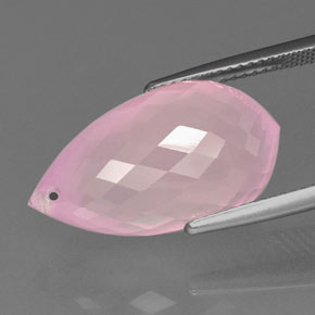 Rose Quartz Gemstone in 21.3 x 11.8 mm Size for Sale, Rose Quartz Stone in Medium Pink Color