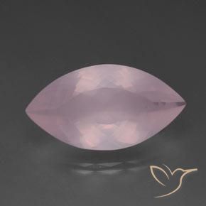 20.36ct Natural Medium Pink Rose Quartz, Marquise, Transparent