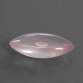 12.65 ct Pink Rose Quartz Stone, Natural Rose Quartz in Marquise Cabochon Shape for Sale