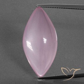 16.11ct Natural Rose Pink Rose Quartz, Marquise, Transparent