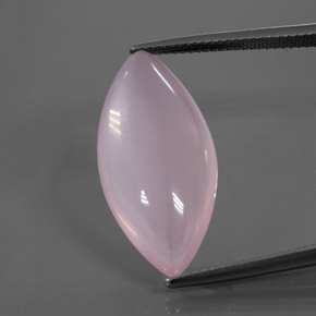 Светло-розовый Розовый Кварц Камень - 12.1ct Огранка Маркиза Кабошон (ID: 380410)