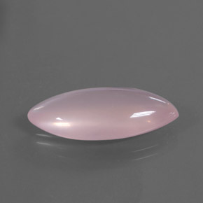 12.09 ct Pink Rose Quartz Stone, Natural Rose Quartz in Marquise Cabochon Shape for Sale