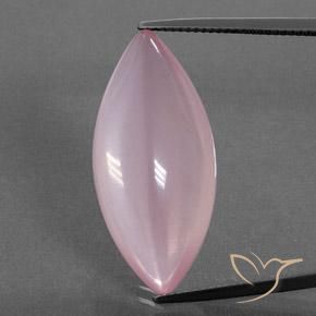 21.90ct Natural Medium Rose Pink Rose Quartz, Marquise, Transparent