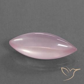 21.90 ct Pink Rose Quartz Stone, Natural Rose Quartz in Marquise Cabochon Shape for Sale