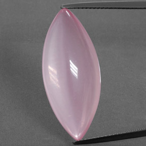 19.33 ct Pink Rose Quartz Gemstone, Rose Quartz Gem in Marquise Cabochon Shape for Sale.