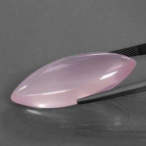 Rose Quartz Gemstone in 35.5 x 15.7 mm Size for Sale, Rose Quartz Stone in Medium Pink Color