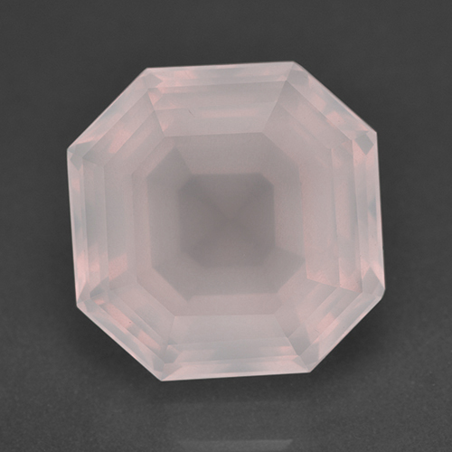 16.9ct Asscher Cut Pink Rose Quartz Gem for sale 16.9ct Asscher Cut Pink Rose Quartz Gem (ID: 392182)