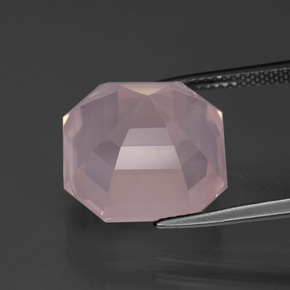 Rose Quartz Gemstone in 14 x 14 mm (calibrated) Size for Sale, Rose Quartz Stone in Medium Rose Pink Color