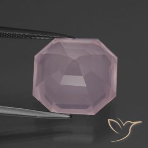 Rose Quartz Gemstone in 14 x 14 mm (calibrated) Size for Sale, Rose Quartz Stone in Light Pink Color