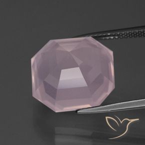 Rose Quartz Gemstone in 15 x 15 mm (calibrated) Size for Sale, Rose Quartz Stone in Bubblegum Pink Color