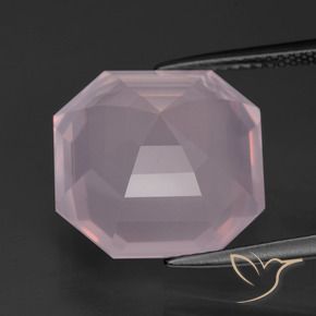 Rose Quartz Gemstone in 15 x 15 mm (calibrated) Size for Sale, Rose Quartz Stone in Medium Pink Color