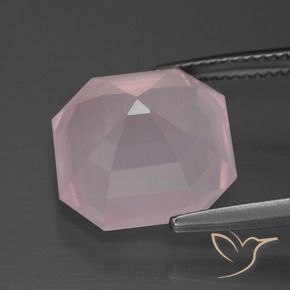 Rose Quartz Gemstone in 14 x 14 mm (calibrated) Size for Sale, Rose Quartz Stone in Bubblegum Pink Color