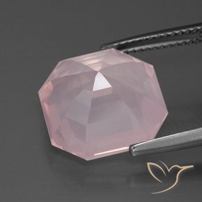 Rose Quartz Gemstone in 13 x 13 mm (calibrated) Size for Sale, Rose Quartz Stone in Light Pink Color