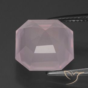 Rose Quartz Gemstone in 12 x 12 mm (calibrated) Size for Sale, Rose Quartz Stone in Light Pink Color