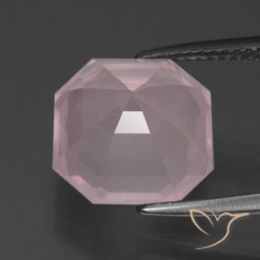 Rose Quartz Gemstone in 11 x 11 mm (calibrated) Size for Sale, Rose Quartz Stone in Bubblegum Pink Color