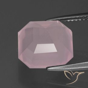 Rose Quartz Gemstone in 12 x 12 mm (calibrated) Size for Sale, Rose Quartz Stone in Medium Rose Pink Color