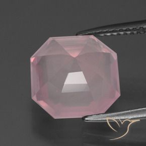 Rose Quartz Gemstone in 11 x 11 mm (calibrated) Size for Sale, Rose Quartz Stone in Rose Pink Color