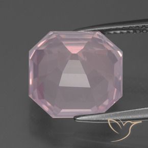 Rose Quartz Gemstone in 12 x 12 mm (calibrated) Size for Sale, Rose Quartz Stone in Light Pink Color