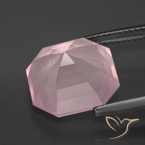 Rose Quartz Gemstone in 13 x 13 mm (calibrated) Size for Sale, Rose Quartz Stone in Medium Rose Pink Color