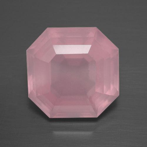 Medium Rose Pink Rose Quartz Gem - 8ct Asscher Cut (ID: 392388)