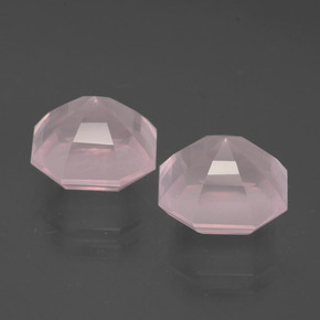 Rose Quartz Gemstones in 10 x 10 mm (calibrated) Size for Sale, Rose Quartz Stones in Medium Rose Pink Color