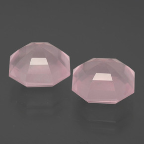 Rose Quartz Gemstones in 11.3 x 11.2 mm Size for Sale, Rose Quartz Stones in Pink Color