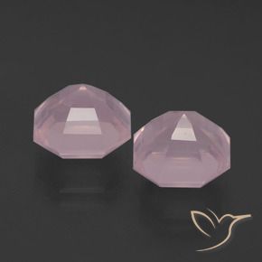 Rose Quartz Gemstones in 10 x 10 mm (calibrated) Size for Sale, Rose Quartz Stones in Light Pink Color