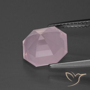Rose Quartz Gemstone in 10 x 10 mm (calibrated) Size for Sale, Rose Quartz Stone in Bubblegum Pink Color