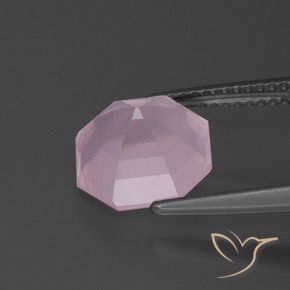 Rose Quartz Gemstone in 9.6 x 9.4 mm Size for Sale, Rose Quartz Stone in Light Pink Color