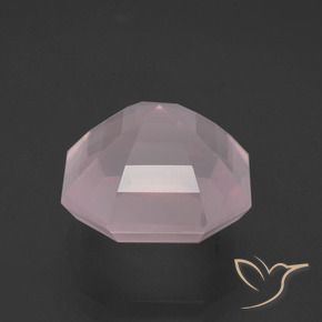 Rose Quartz Gemstone in 13.6 x 13.3 mm Size for Sale, Rose Quartz Stone in Light Pink Color