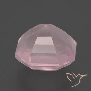Rose Quartz Gemstone in 11.6 x 11.5 mm Size for Sale, Rose Quartz Stone in Medium Rose Pink Color