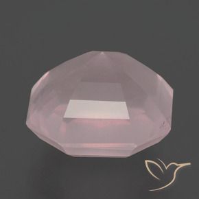 Rose Quartz Gemstone in 12.7 x 12.4 mm Size for Sale, Rose Quartz Stone in Light Pink Color
