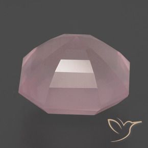 Rose Quartz Gemstone in 13 x 13 mm (calibrated) Size for Sale, Rose Quartz Stone in Medium Rose Pink Color