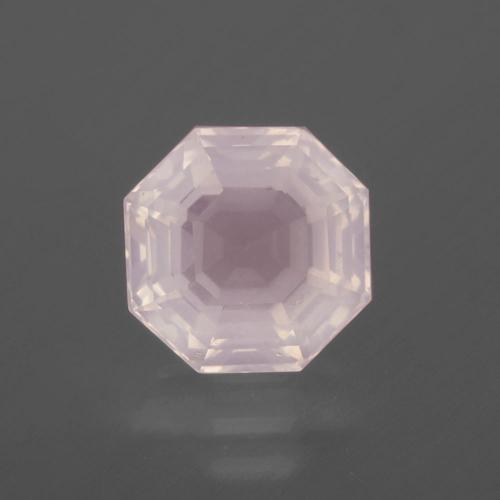 Very Light Rose Pink Rose Quartz Gem - 2.7ct Asscher Cut (ID: 393421)
