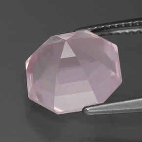 Rose Quartz Gemstone in 11 x 11 mm (calibrated) Size for Sale, Rose Quartz Stone in Light Rose Pink Color