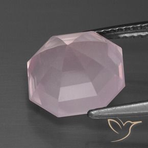 Rose Quartz Gemstone in 10.5 x 10.5 mm Size for Sale, Rose Quartz Stone in Light Rose Pink Color