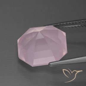Rose Quartz Gemstone in 13 x 13 mm (calibrated) Size for Sale, Rose Quartz Stone in Medium Rose Pink Color