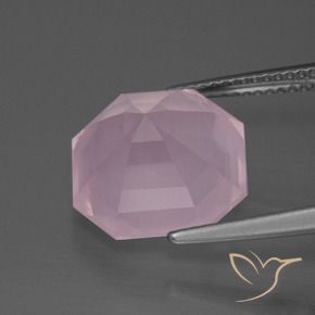 Rose Quartz Gemstone in 13 x 13 mm (calibrated) Size for Sale, Rose Quartz Stone in Medium Rose Pink Color