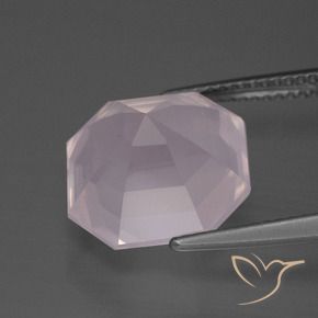 Rose Quartz Gemstone in 13 x 13 mm (calibrated) Size for Sale, Rose Quartz Stone in Light Rose Pink Color