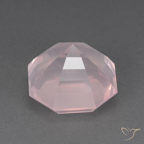 Rose Quartz Gemstone in 12.5 x 12.2 mm Size for Sale, Rose Quartz Stone in Light Pink Color