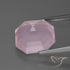 Rose Quartz Gemstone in 13 x 13 mm (calibrated) Size for Sale, Rose Quartz Stone in Light Pink Color