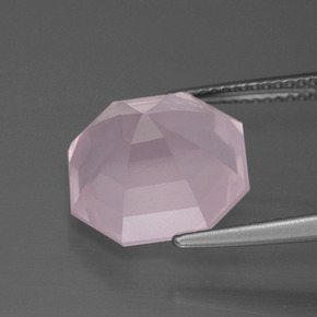 Rose Quartz Gemstone in 12.9 x 12.8 mm Size for Sale, Rose Quartz Stone in Light Rose Pink Color