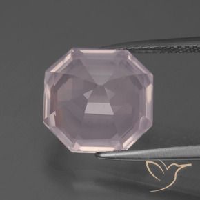 Rose Quartz Gemstone in 12 x 12 mm (calibrated) Size for Sale, Rose Quartz Stone in Light Pink Color