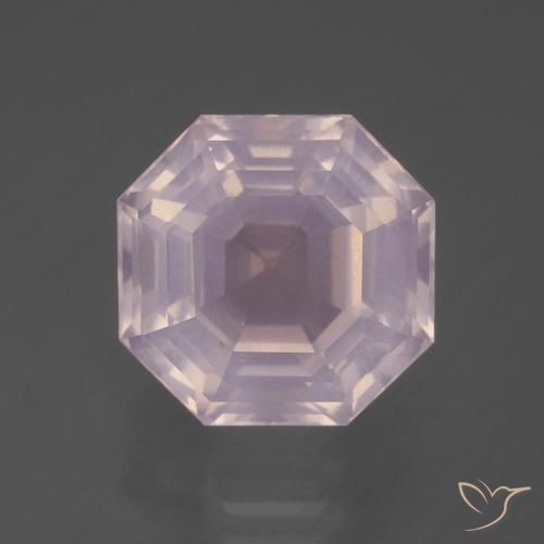 12,3 x 12mm octagonschliff rosa Rosenquarz aus Südafrika, Gewicht von 7,88 ct, natürlicher Edelstein in Transparent Reinheit, 1 Stück octagonschliff Rosenquarz - Farbe: Hellrosa, Mohs-Härte von 7 Geeignet für den täglichen Gebrauch im Schmuck, Photo A