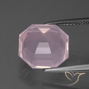 Rose Quartz Gemstone in 12 x 12 mm (calibrated) Size for Sale, Rose Quartz Stone in Light Pink Color