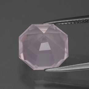 Rose Quartz Gemstone in 12 x 11.8 mm Size for Sale, Rose Quartz Stone in Light Rose Pink Color