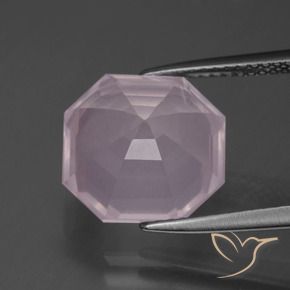 Rose Quartz Gemstone in 12 x 12 mm (calibrated) Size for Sale, Rose Quartz Stone in Light Pink Color