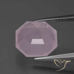Rose Quartz Gemstone in 12 x 12 mm (calibrated) Size for Sale, Rose Quartz Stone in Light Pink Color